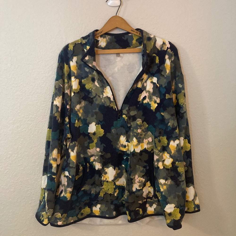 Talbot's 1/4 Zip French Terry Top - 2X